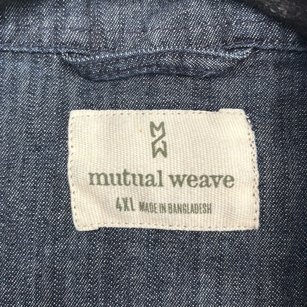 🦸♂️Big & Tall Dark Blue Denim medium weight/ dark wash/ 4x - Picture 3 of 4